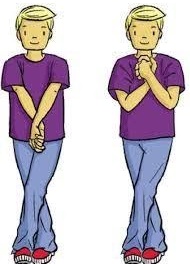 Illustration de l'exercice du mouvement croisé Brain Gym