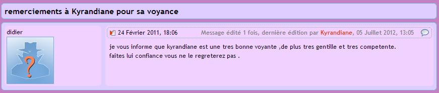 Didier retour de voyance